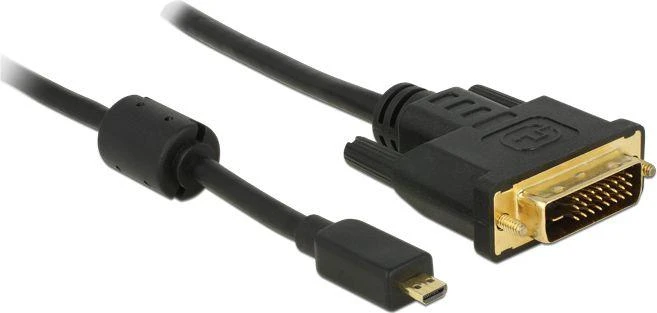 Delock Cable Micro HDMI D kištukas > DVI 24+1 kištukas 1 m