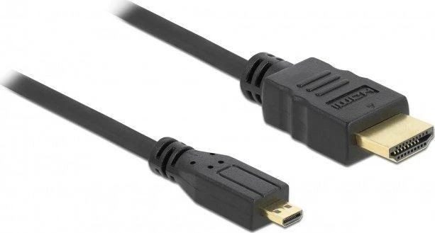 Delock HDMI A į Micro D laidas su auksinėmis jungtimis