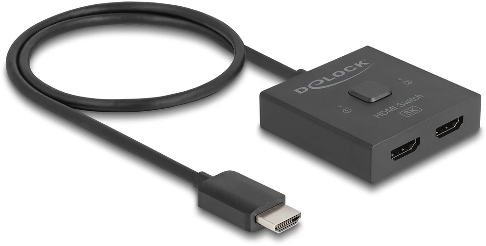 Delock HDMI jungiklis 2 į 1, dvipusis, 8K