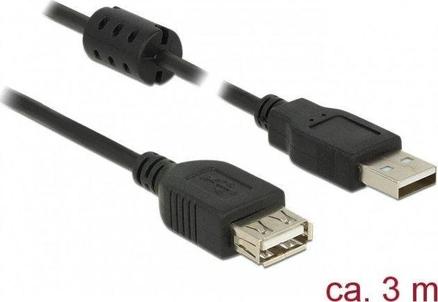 Delock ilgintuvas USB 2.0 A vyriškas > USB 2.0 A moteriškas 3 m