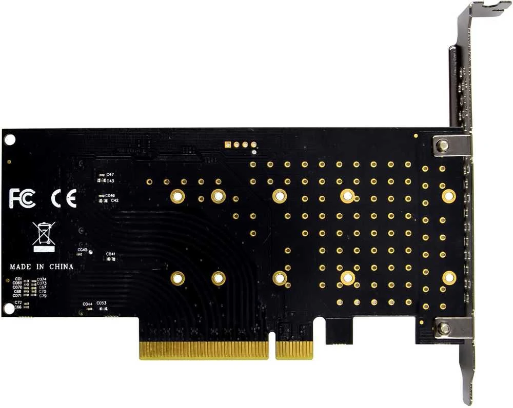 „Delock InLine® PCIe plokštė 2x vidiniam NVMe M.2 Key M – Bifurcation, PCIe x8“