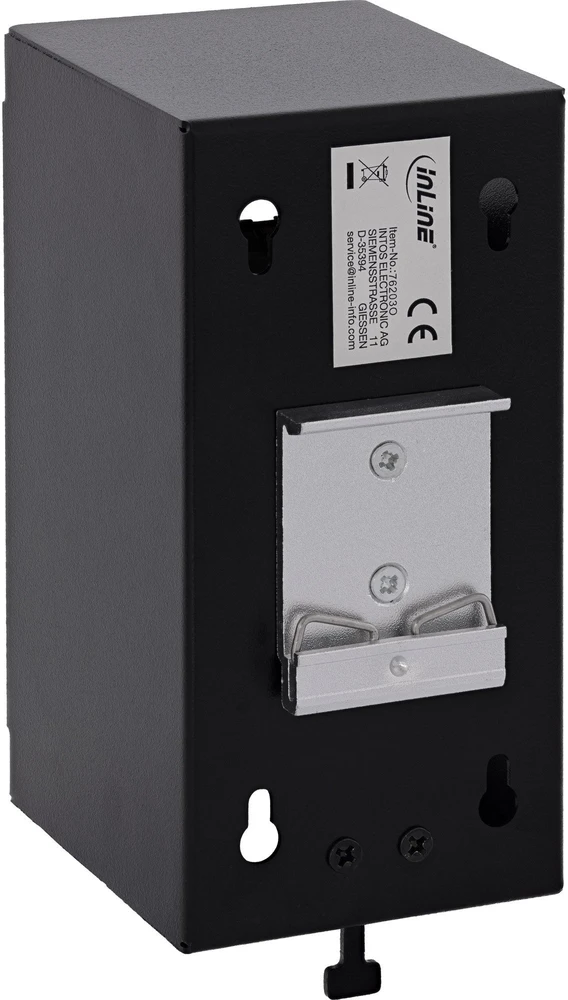 Delock InLine® 4 prievadų Cat.6A skirstytuvas sienai/kolonai, įskaitant Keystone modulius