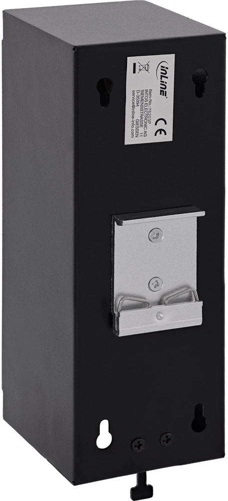 Delock InLine® 9 prievadų Cat.6A skirstytuvas sieninis/bėgiui su Keystone moduliais