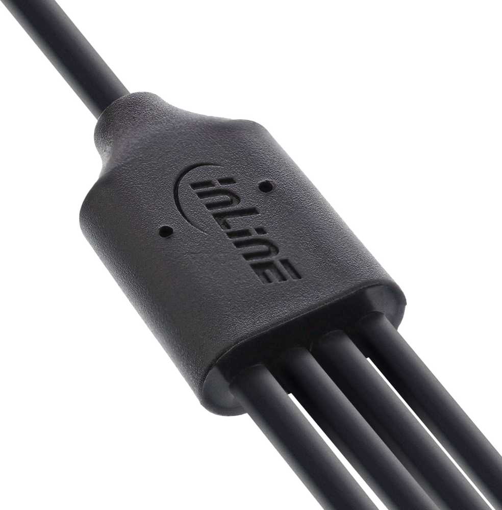 Inline Kabelis USB Delock USB-A - 4x USB-C 1 m Juodas