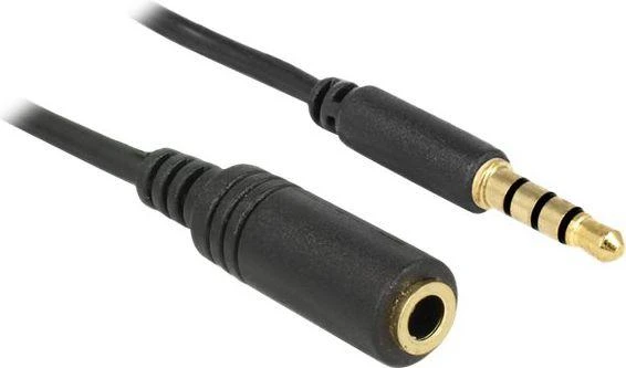 Delock ilgintuvo garso lizdas 3,5 mm kištukas / lizdas / kaištis 1 m