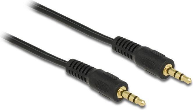 Kabelis Delock Jack 3.5mm - Jack 3.5mm 2.5m juoda (84001)