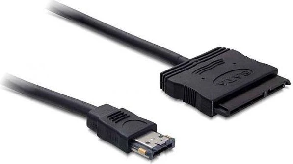DELOCK Cable eSATAp > 22 pin SATA 2,5i / 3,5i 0,5m