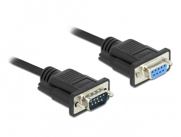Delock Seriell Kabelis RS-232 Sub-D9 Stecker zu Buchse mit 3 m