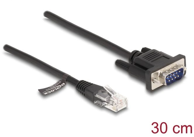 Delock DELOCK Kabelis RJ45 Stecker zu Seriell RS-232 D-Sub 9 Stecker