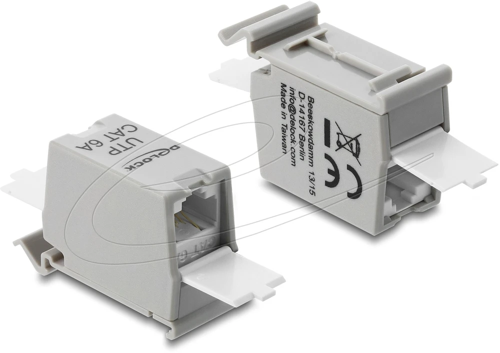 Delock Keystone modulis RJ45 lizdas LSA Cat.6 45 laipsnių, kompiuterio priedai, belaidis tinklas
