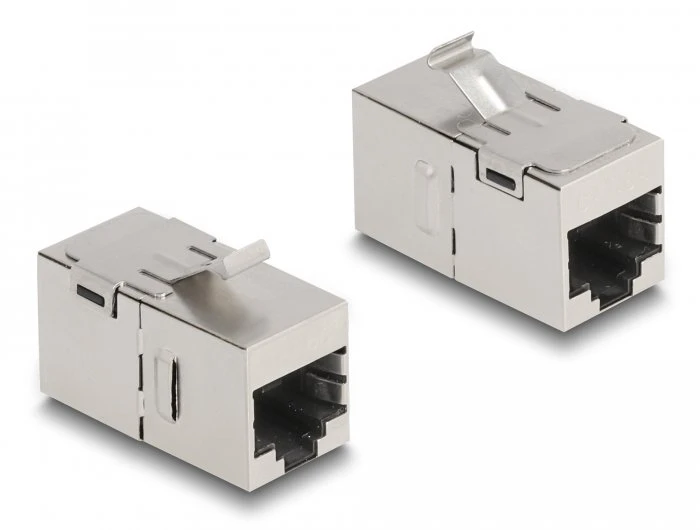 Delock Modulis Keystone RJ45 gniazdo do gniazda RJ45 Cat.6A (87161)
