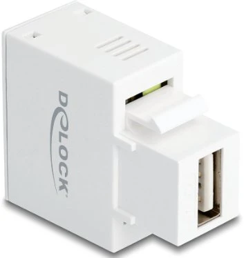 Delock Keystone Modulis su gniazdem USB Typ-A 5 W balta