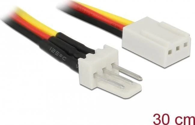 Laido ilgintuvas ZASILAJĄCEGO WENTYLATORA 3PIN M/F 30CM DELOCK