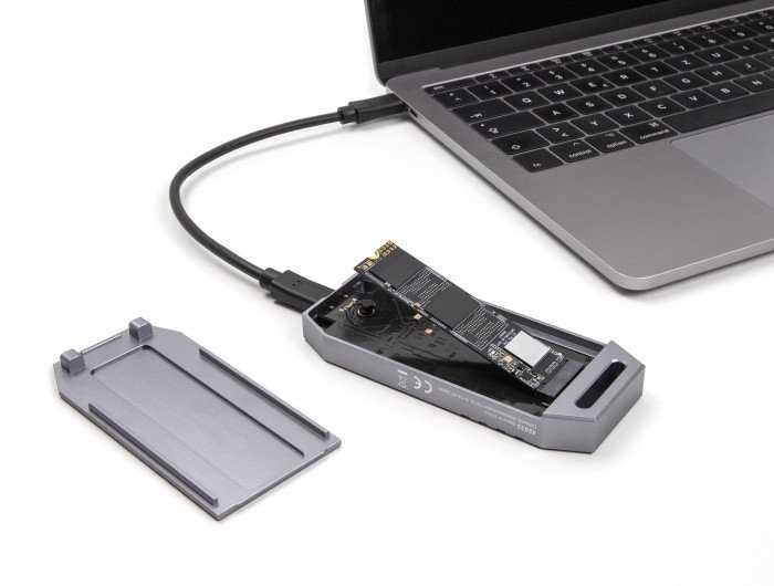 Kieszeń Delock DELOCK M.2 NVMe SSD Gehäuse USB 40 Gbps - werkzeugfrei