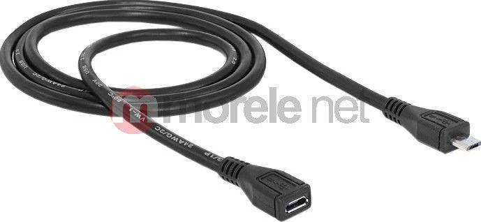 Delock ilgintuvas USB 2.0 tipo Micro-B kištukas > USB 2.0 tipo Micro-B lizdas