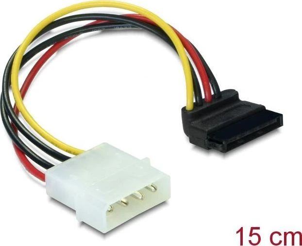 Delock Molex – SATA, 0,15 m, daugiaspalvis (60101)
