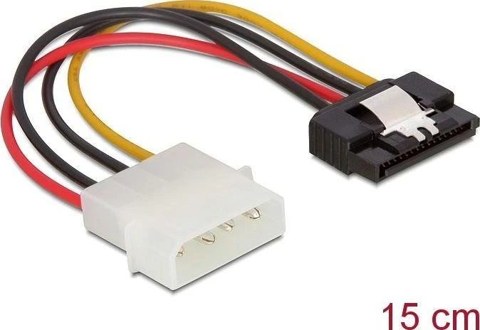 DELOCK Cable Power SATA HDD > 4 kontaktų vyriškas su metaliniu segtuku - tiesus