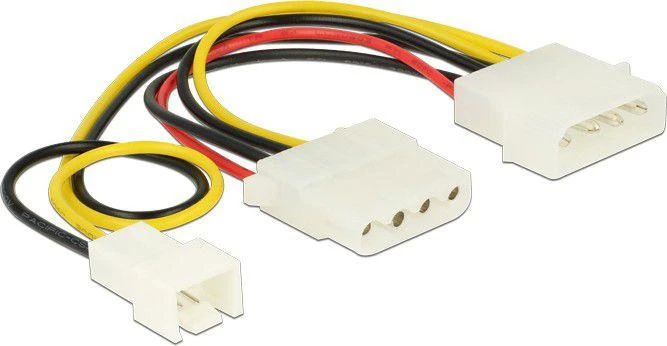 Delock Molex x2 – 3 kontaktų 0,15 m daugiaspalvis (83658)