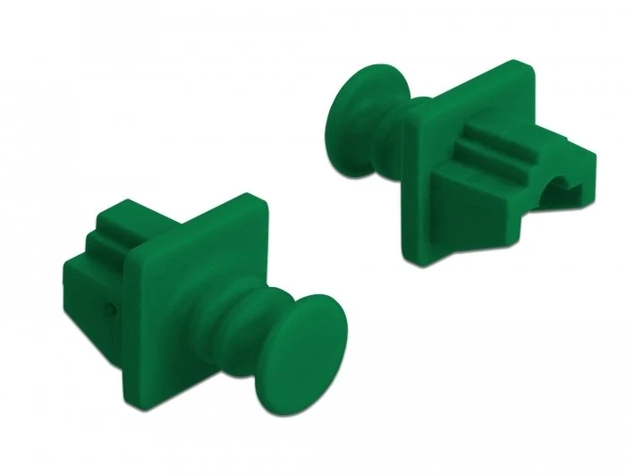 Delock RJ45 lizdo apsauga nuo dulkių 10 vnt. žalia (86512)