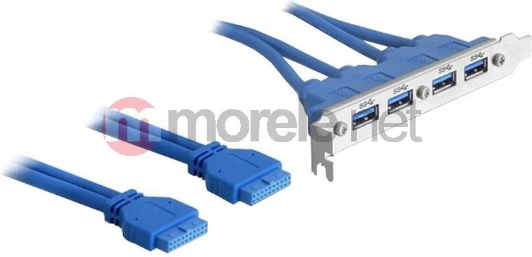 DLC DeLOCK 2 x USB 3.0 19 kontaktų · 4 x USB 3.0-A