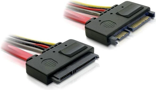 DELOCK kabelis SATA 22 kontaktų > 22 kontaktų vyriškas/moteris prailginimas 20 cm