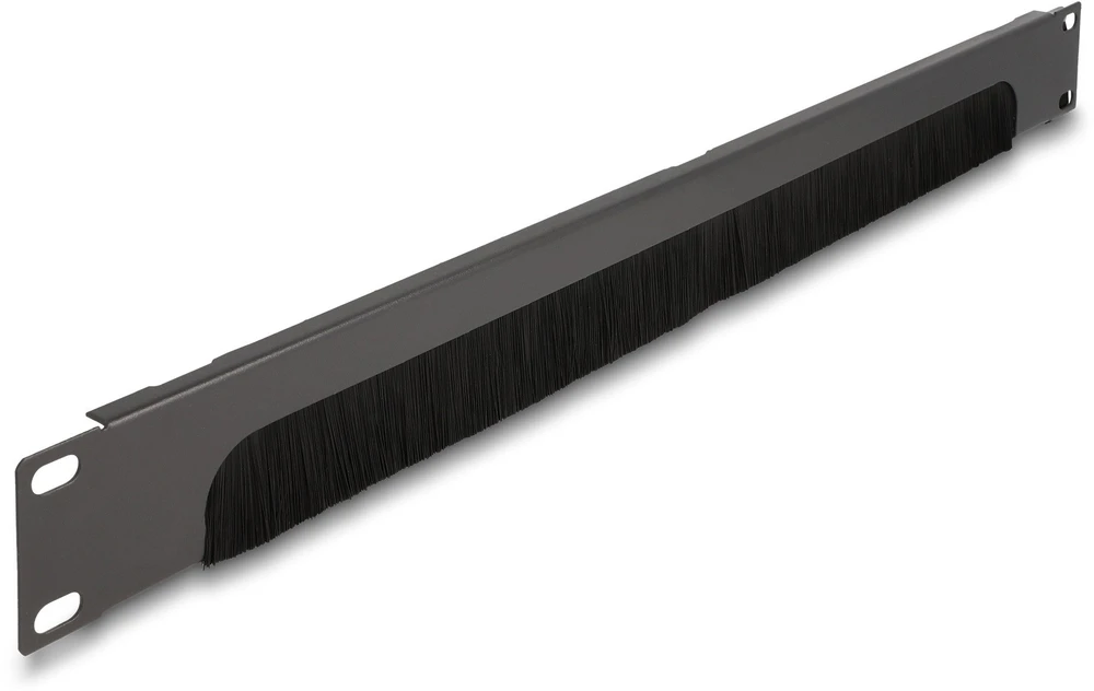 Delock Delock - Rack-Burstenleiste - Unten offen - Dunkelgrau - 1U - 48.3 cm (19'')