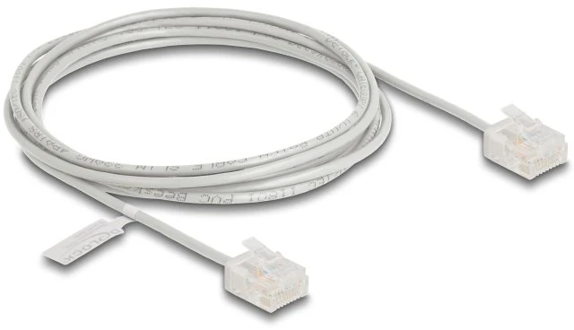 Delock Kabelis krosowy Ultra cienki Cat.6 UTP 2 m Pilka (80759)