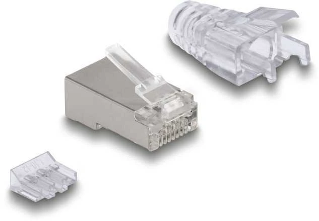 Delock DELOCK RJ45 Modularer Stecker Cat.6A mit Knickschutztülle