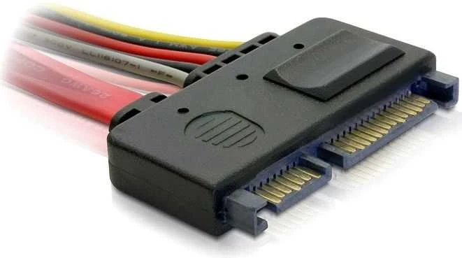 DELOCK kabelis SATA 22 kontaktų > 22 kontaktų vyriškas/moteris prailginimas 20 cm