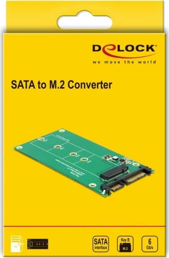 DELOCK Converter SATA 22 Pin > M.2 NGFF