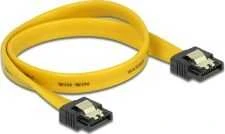 DELOCK Cable SATA 6Gb/s 30cm tiesus/tiesus metalinis