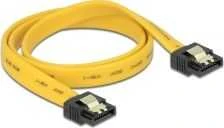 DELOCK Cable SATA 6Gb/s 50cm tiesus/staigus metalinis