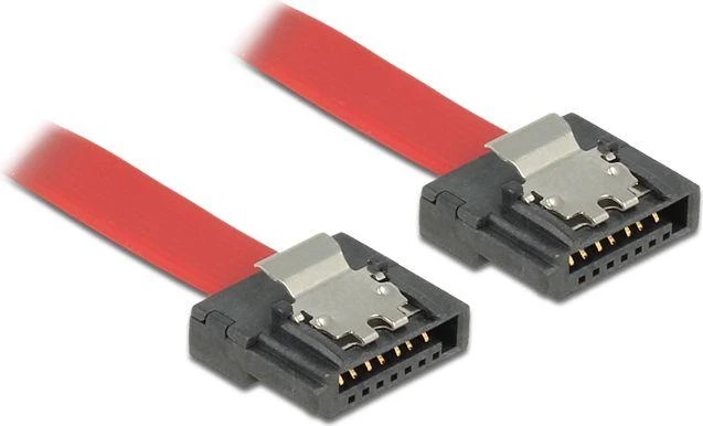 Delock SATA – SATA, 0,5 m, raudona (83835)