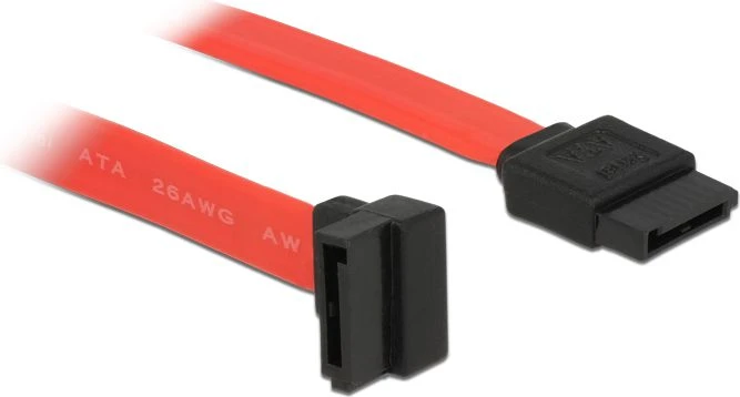 Delock SATA - SATA, 0.5m, Raudona (84220)