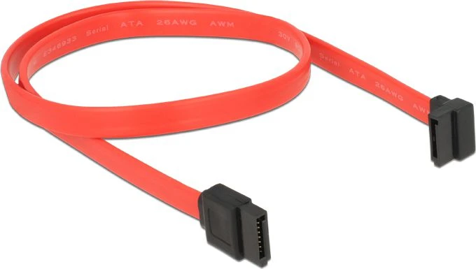 Delock SATA - SATA, 0.5m, Raudona (84220)