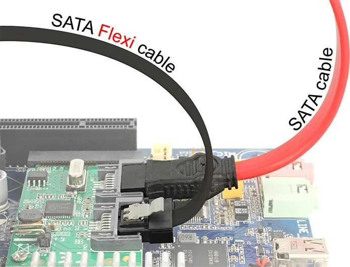 Delock SATA - SATA, 1m, Juodas (83843)