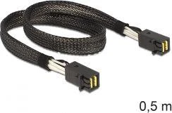 Delock SFF 8643 - SFF 8643, 0.5m, Juodas (83386)