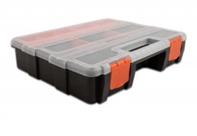 DeLOCK rūšiavimo dėžė su 21 skyriumi 290 x 220 x 60 mm oranžinė / juoda, daiktadėžė, juoda, oranžinė, stačiakampė, plastikinė, vienspalvė, 220 mm