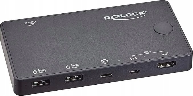 Delock HDMI / USB-C™ KVM jungiklis 4K 60 Hz su USB 2.0