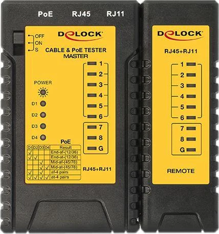 Delock Cable Tester RJ45 / RJ12 / PoE