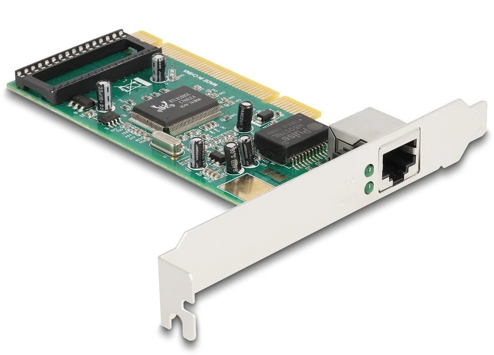 Karta jungiama į tinklą Delock Delock - Netzwerkadapter - PCI Low-Profile - 10/100/1000Base-T(X) x 1