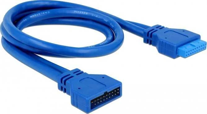 Delock prailginimo kabelis USB 3.0 kontaktų antraštė, vyriška / moteriška