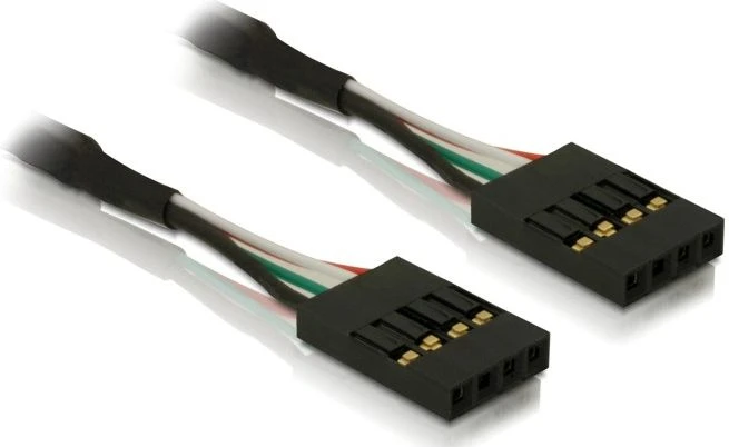 Delock USB 4 pin - USB 4 pin, 0.4m, Juodas (82426)