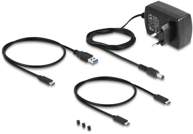 Delock – Saugyklos valdiklis – Klonavimo funkcija – 2,5", 3,5", M.2 (6,4 cm, 8,9 cm) – M.2 plokštė (PCIe NVMe ir SATA) / SATA SSD – USB-C 3.2 (2 kartos x 1)