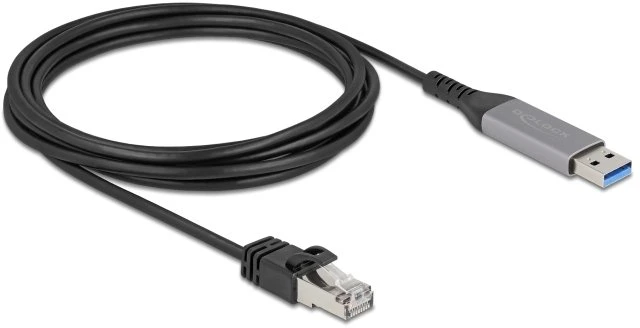 Delock Adapteris USB 3.0 Gigabit Ethernet Antracytowy, Juodas (60757)