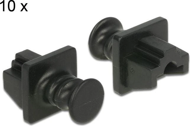 ZAŚLEPKA GNIAZDA LAN DUST COVER (10 PACK) Juoda DELOCK