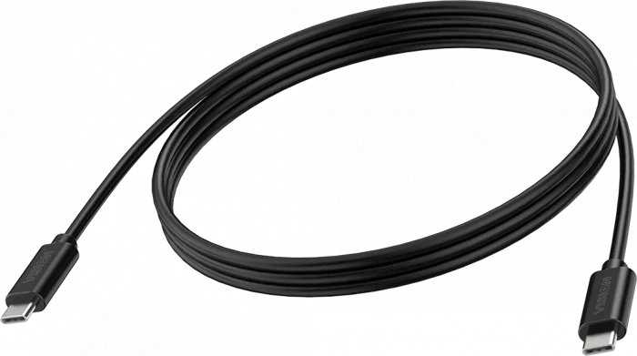 Kabelis USB Delock USB-C - USB-C Juodas (TC-USBCFF/BL)