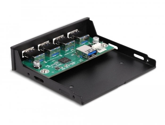 Delock Wewnętrzny 8.89cm 3.5 cala USB 3.2 Gen 1 Hub 4 Port (64166)