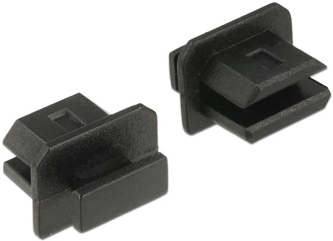 ZAŚLEPKA NA DISPLAYPORT MINI Juoda DUST COVER DELOCK (10-PACK) Z UCHWYTEM