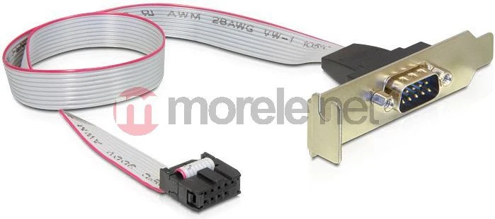 DELOCK Slotblech - Seriell 1xPort žemo profilio kabelis apytiksl. 40 cm